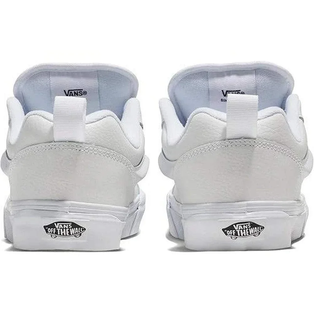 Vans Knu Skool White Leather Chunky Skate Shoes‎ Mens 11.5